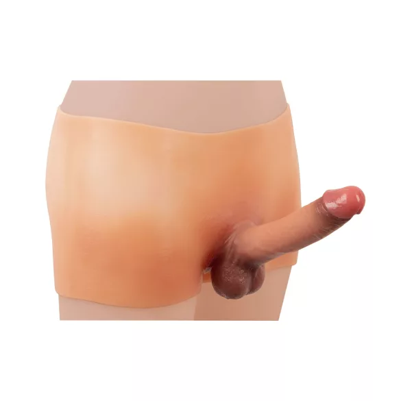 You2Toys Wibrujące majtki z penisem - realistyczne płynne silikonowe majtki z dildo typu strap-on (M)