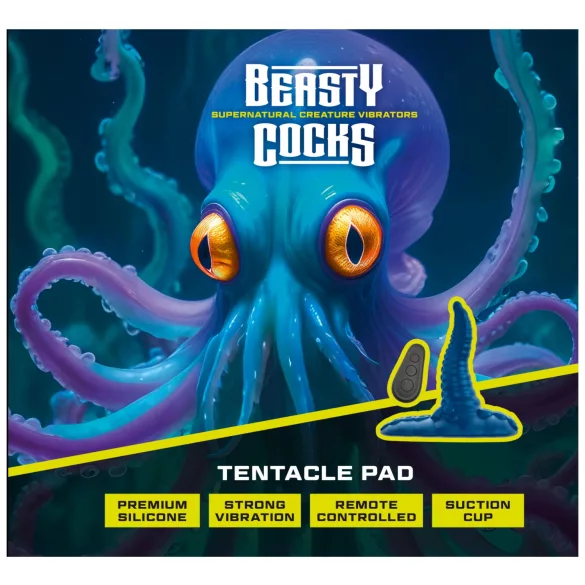 Beasty Cocks - wibrator punktu G - poduszka - niebieski