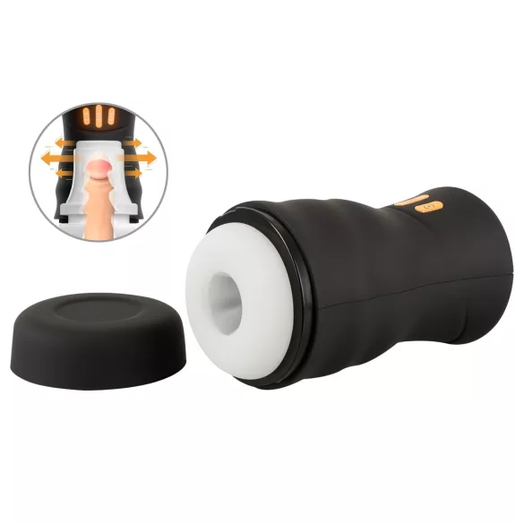 You2Toys Gyro - masturbator rotacyjny i wibrujący - czarny