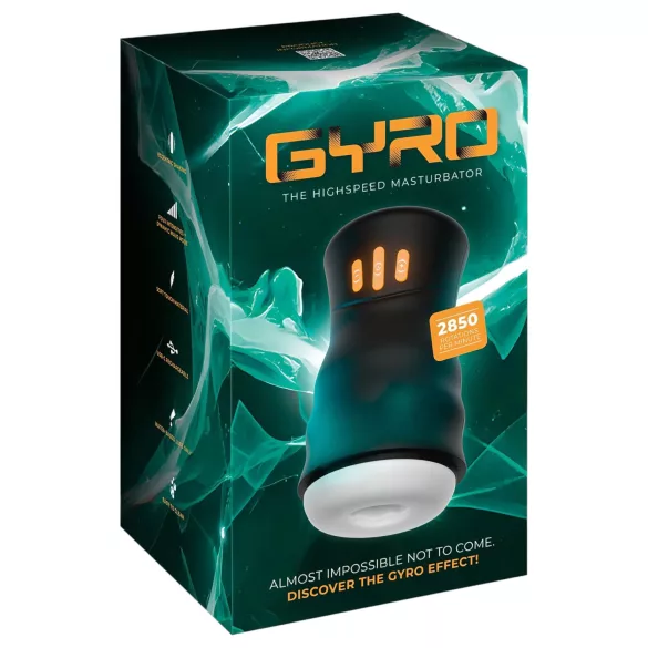You2Toys Gyro - masturbator rotacyjny i wibrujący - czarny