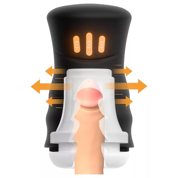 You2Toys Gyro - masturbator rotacyjny i wibrujący - czarny
