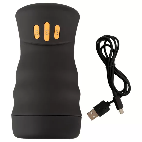 You2Toys Gyro - masturbator rotacyjny i wibrujący - czarny