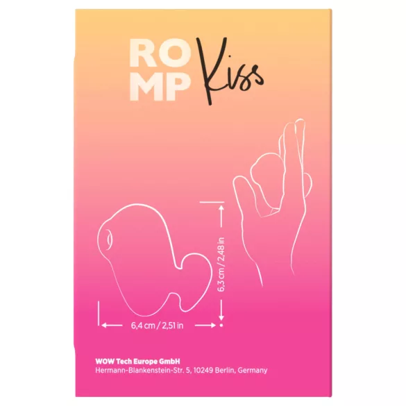 ROMP Kiss - stymulator łechtaczki z falami powietrza (różowy)