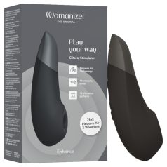   Womanizer Enhance - stymulator łechtaczki z falami powietrza - czarny