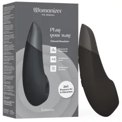   Womanizer Enhance 2w1 stymulator łechtaczki na fale powietrza + wibrator (czarny)