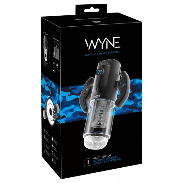 WYNE 11 - masturbator automatyczny - czarny