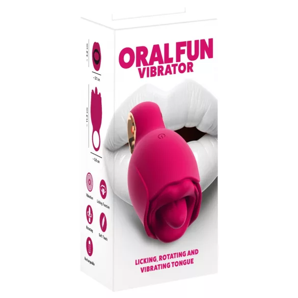 You2Toys Oral Fun - stymulator łechtaczki z języczkiem (różowy)