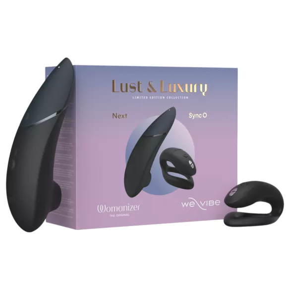 Womanizer Lust&Luxury - stymulator łechtaczki i wibrator dla par - czarny