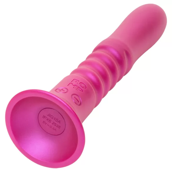 ROMP Jiggle - wibrator pchający z przyssawką (różowy)