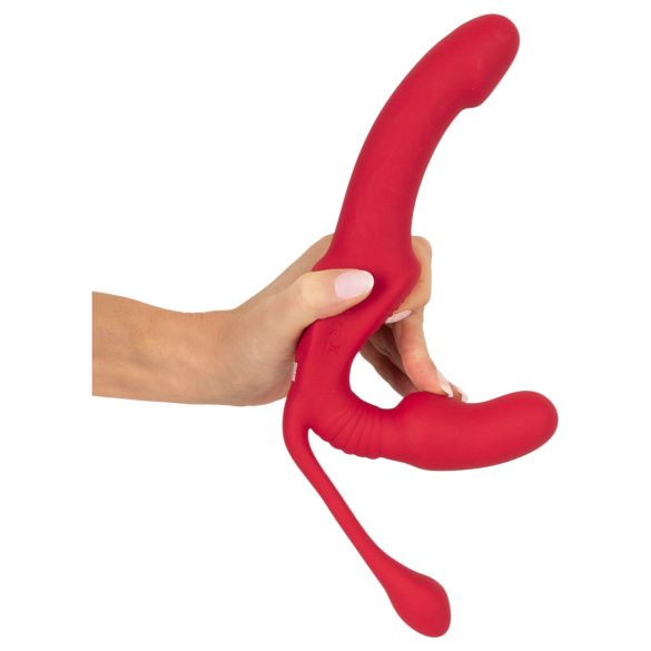 You2Toys Strapless - zakładany, trójramienny wibrator (różowy)