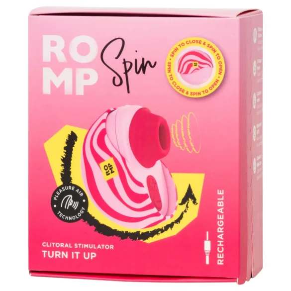 ROMP Spin - stymulator łechtaczki z falami powietrza (różowy)