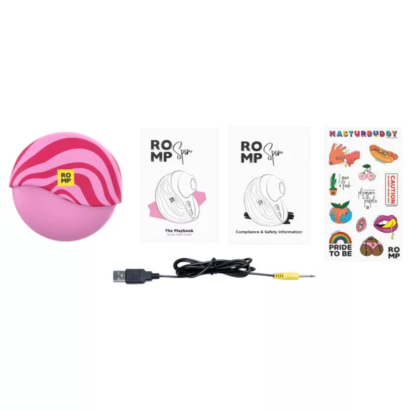 ROMP Spin - stymulator łechtaczki z falami powietrza (różowy)