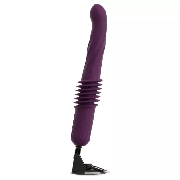 You2Toys - wibrujący stymulator z funkcją pchania i podgrzewania na pilota (fioletowy)