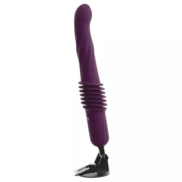 You2Toys - wibrujący stymulator z funkcją pchania i podgrzewania na pilota (fioletowy)