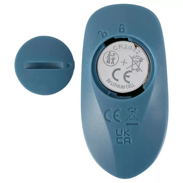 You2Toys - 3‑częściowy przypinany wibrator pchający z króliczkiem z pilotem (niebieski)