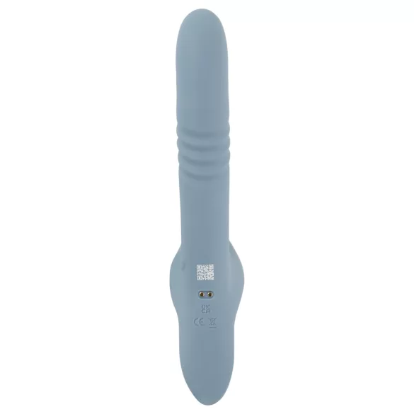 You2Toys - 3‑częściowy przypinany wibrator pchający z króliczkiem z pilotem (niebieski)