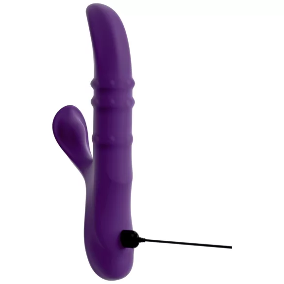 You2Toys - fioletowy wibrator z ramieniem do stymulacji łechtaczki, kiwającym się i ruchomym pierścieniem.