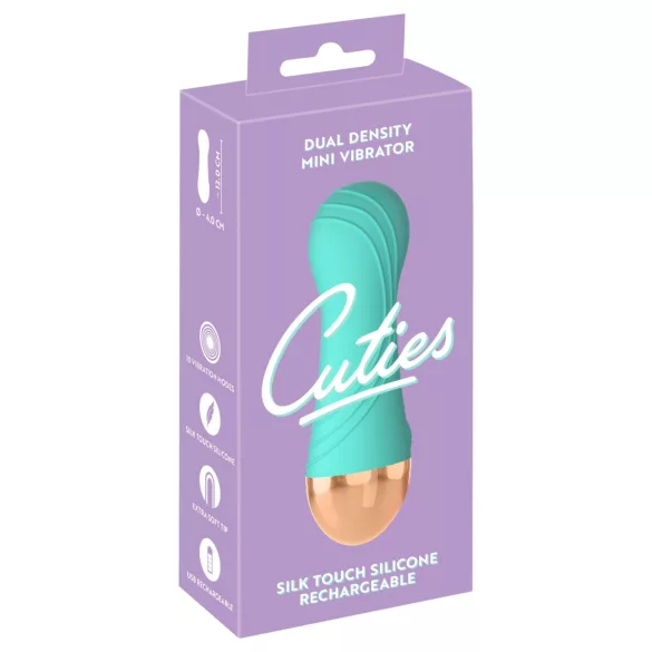 Cuties - mini wibrator akumulatorowy, wodoodporny (zielony)