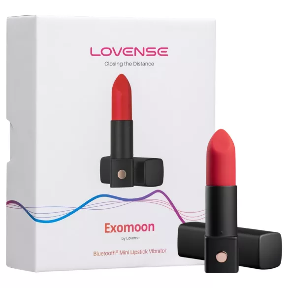 Lovense Exomoon - mini wibrator w kształcie szminki (czarny)