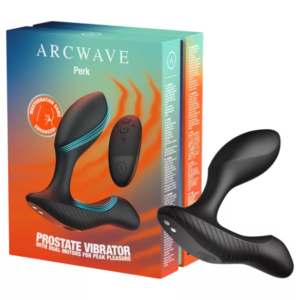 Arcwave Perk - wibrator prostaty z pilotem (czarny)