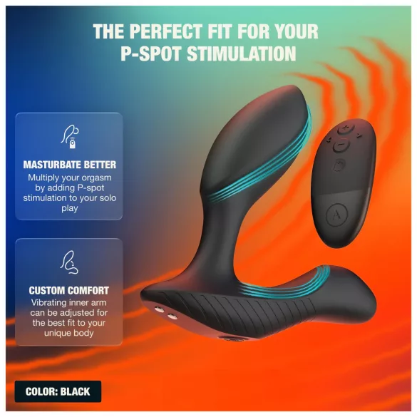 Arcwave Perk - wibrator prostaty z pilotem (czarny)