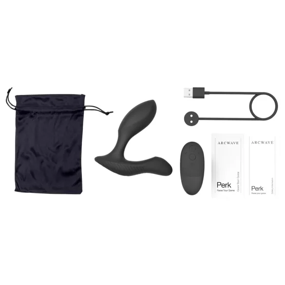 Arcwave Perk - wibrator prostaty z pilotem (czarny)