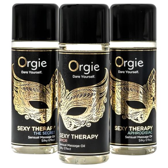 Orgie Sexy Therapy - zmysłowy zestaw olejków do masażu (3x30ml)