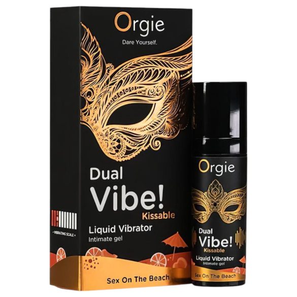 Orgie Dual Vibe - uniseks płynny wibrator - Sex on the Beach (15 ml)