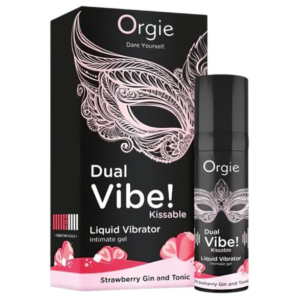 Orgie - żel wibrujący unisex - efekt podwójny - truskawka gin tonic 15ml