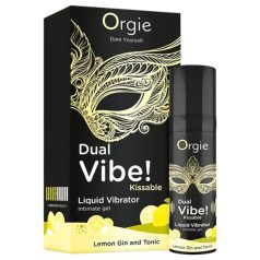 Orgie Dual Vibe - unisex płynny wibrator - Gin Tonic (15ml)