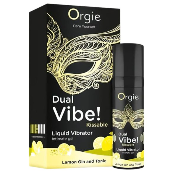 Orgie Dual Vibe - unisex płynny wibrator - Gin Tonic (15 ml)