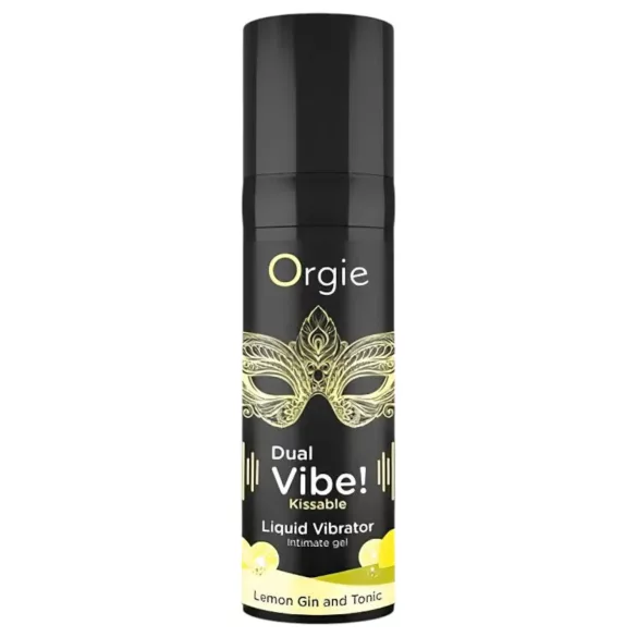Orgie Dual Vibe - unisex płynny wibrator - Gin Tonic (15 ml)