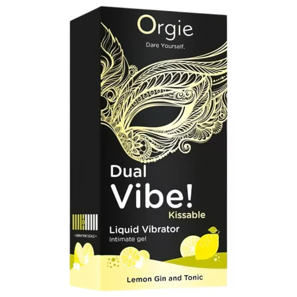 Orgie Dual Vibe - unisex płynny wibrator - Gin Tonic (15 ml)
