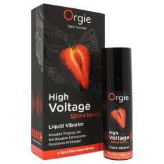 Orgie High Voltage - płynny wibrator - truskawka (15 ml)