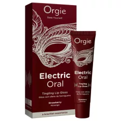   Orgie Electric Oral - pobudzający błyszczyk do ust o mrowiącym efekcie - truskawka (10 ml)