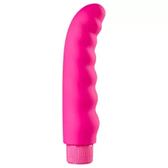 Baseks - falisty wibrator (różowy) - 16 cm