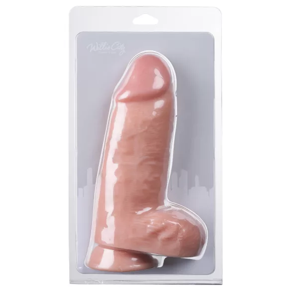 Willie City - gruby realistyczny dildo (kolor cielisty) - 24,5 cm