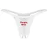 Obsessive Weddya Bride - stringi otwarte (białe) - L/XL