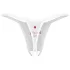 Obsessive Weddya Bride - stringi otwarte (białe) - L/XL