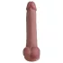 Natural Play - silikonowy dildo 24 cm (naturalny)