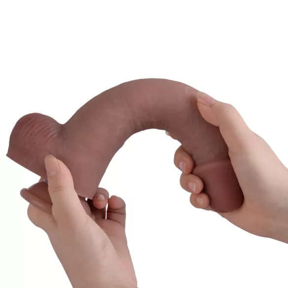 Natural Play - silikonowy dildo 24 cm (naturalny)