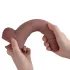 Natural Play - silikonowy dildo 24 cm (naturalny)