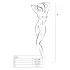 Passion BS016 - komplet erotyczny z siateczki - czarny - S-L