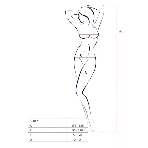 Passion - komplet erotyczny siateczkowy w różany wzór - biały S-L