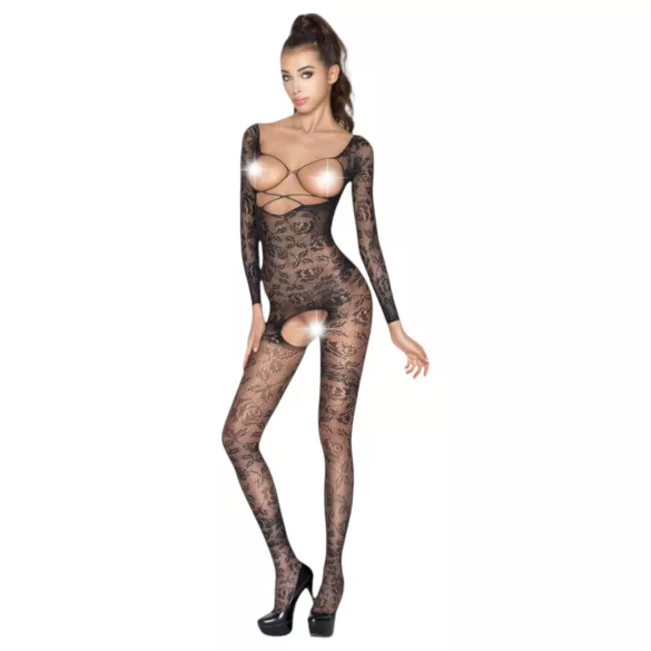 Passion BS031 - otwarty kombinezon - czarny - S-L