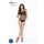 Passion BS035 - koronkowe body siateczkowe z ramiączkami (czarne) - S-L