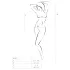 Passion BS035 - czerwona siateczkowa body z ramiączkami, otwarta (S-L)
