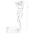 Passion BS053 - czerwony, kabaretkowy komplet z chokerem - S-L