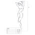 Passion BS056 - zestaw siateczkowy (czarny) - S-L