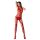 Passion BS060 - zestaw siateczkowy z rombami (czerwony) - S-L
